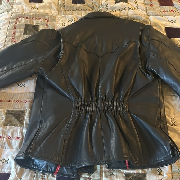 Milwaukee heavy leather riding jacket - Picture 6 of 7